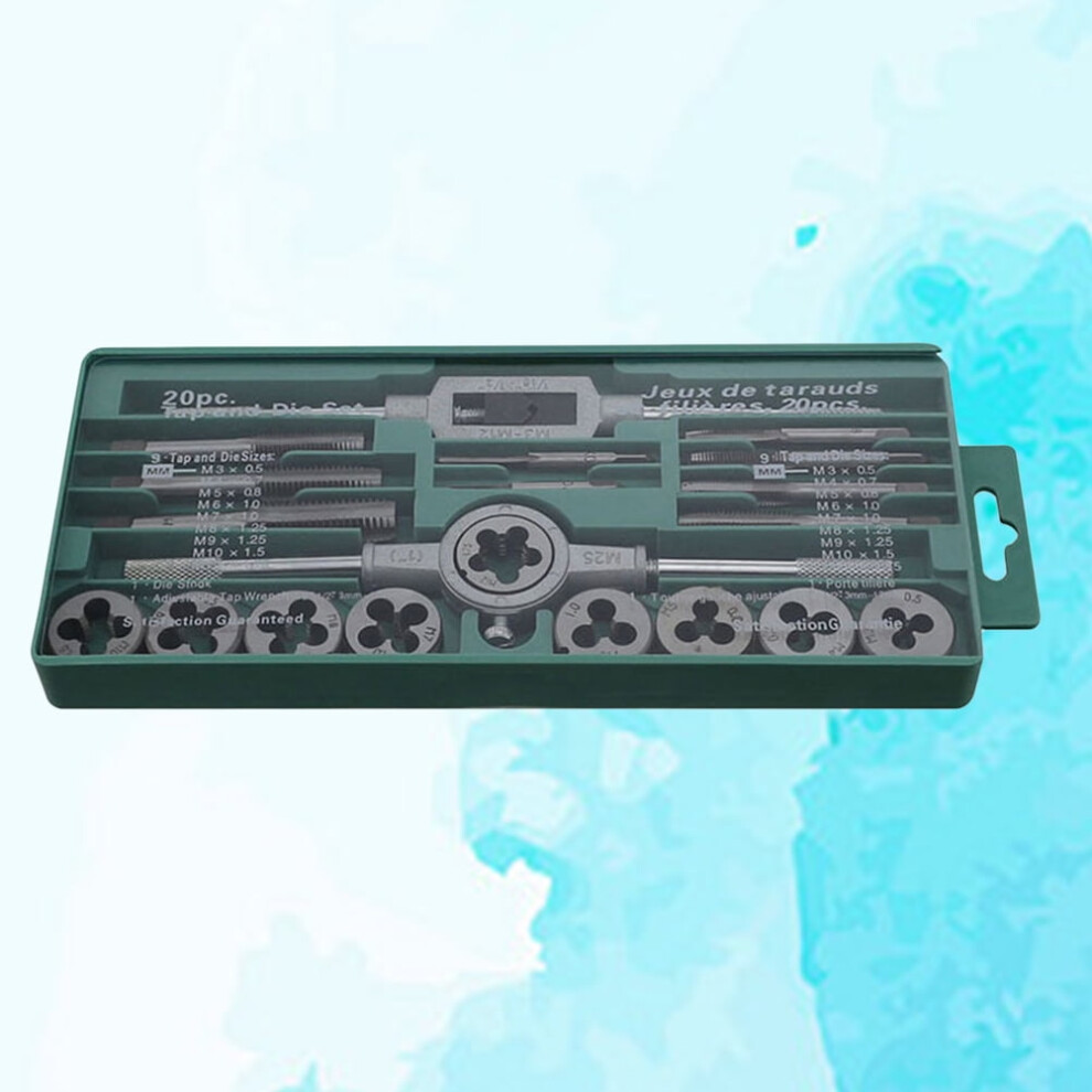 20Pcs Die Set Metric And Standard Threading Taps For Machine Manufacturing Tools 9085618911123