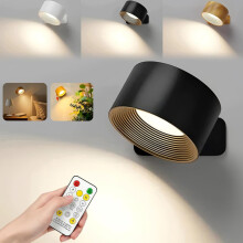 Lampe murale suédoise Infinity rechargeable avec télécommande et variateur d'intensité