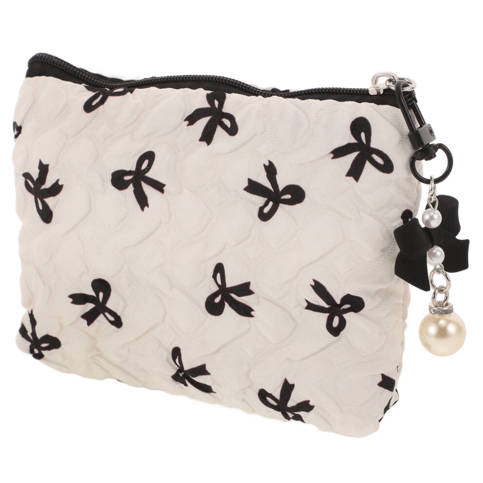Portable Makeup Organizer Bag with Smooth Zipper and Multifunctional Storage