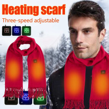 78.74" Heated Scarf Set with Power Bank - Rechargeable Electric Neck Warmer for Men & Women, 3 Heat Settings for Outdoor Winter Activities