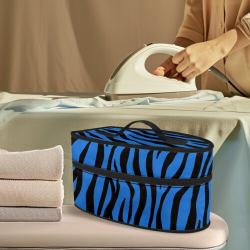 Garment Steamer Organizer Zebra Stripe Zippered Bag 1