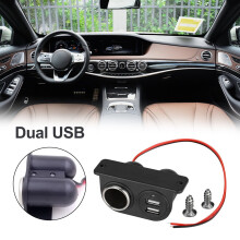 Prise allume-cigare avec deux ports USB 12 V