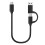 Καλώδιο προσαρμογέα USB 2 σε 1 USB3.0 USB A/C σε C συγχρονισμού δεδομένων γρήγορης 1