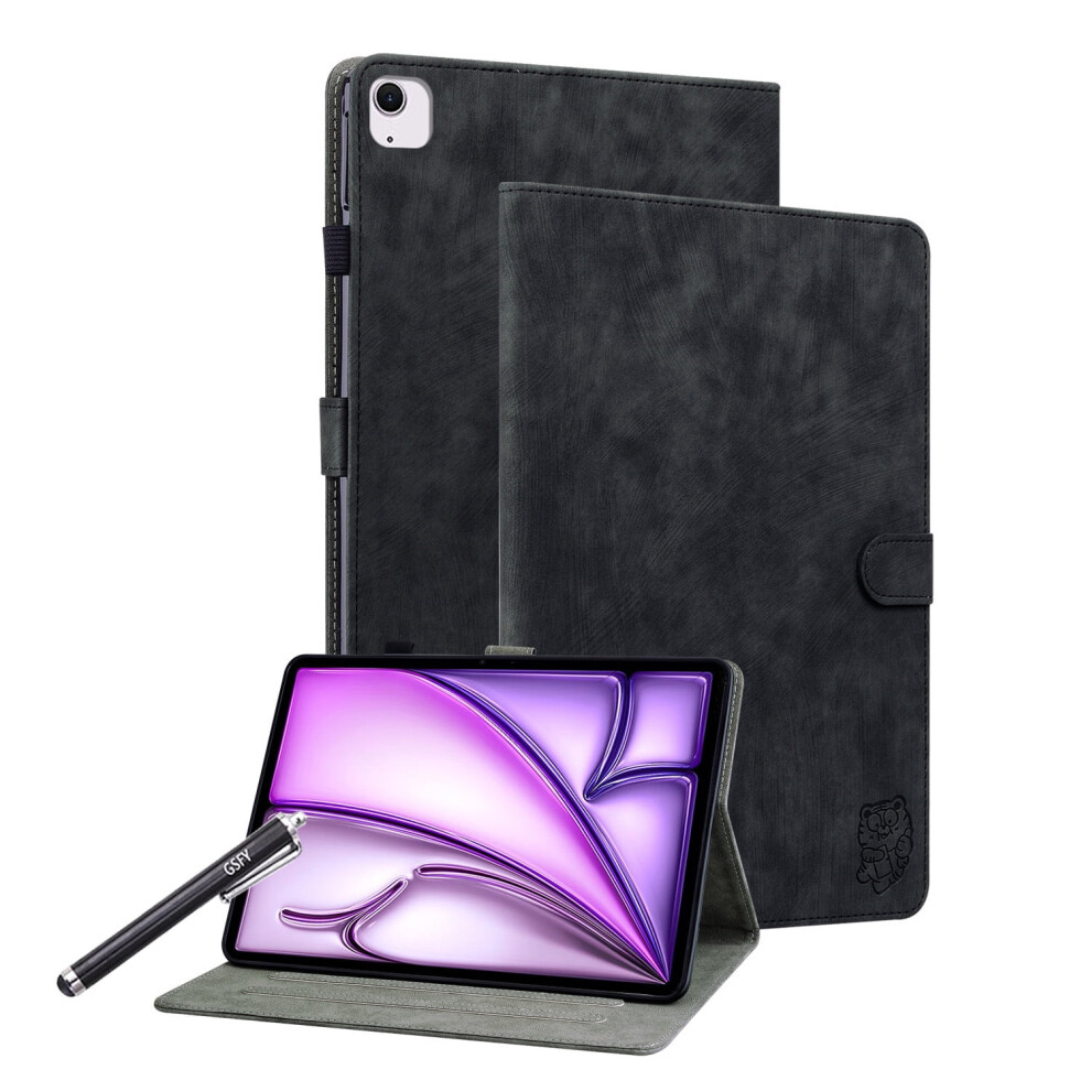 Premium Pu Leather Folio Case For Ipad Air 11" (2024, M2), Ipad Air 10.9" (4Th/5Th), Ipad Pro 11" (2018Â2022) Â Multiple Angles, Black 9558830188548