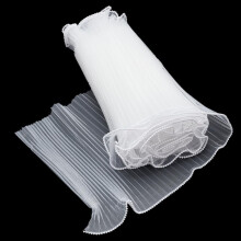 10 meter roze organza rucheskant, 27 cm breed, voor knutselen/naaien/jurken – Geschikt voor doe-het-zelfprojecten