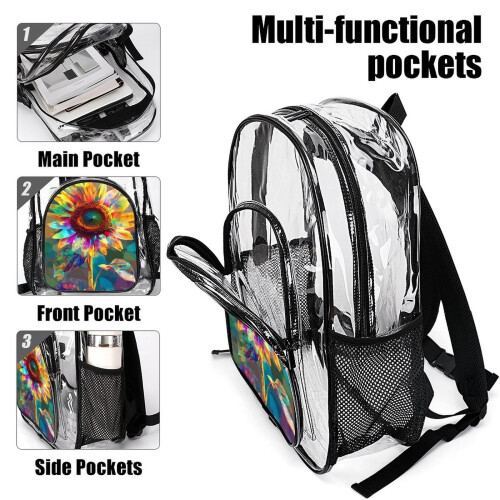 3D Printed Transparent Backpack for Comics & School – Waterproof, Multi-Functional, Back-to-School Gift 2