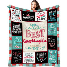 Abschluss- und Geburtstagsgeschenk für die Nichte – Kuscheldecke für Tante/Onkel (76 x 102 cm), passend für alle Betten