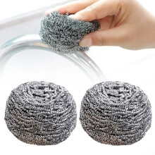 3Pcs Steel Wool Scrubber, Stainless Steel Multi-Purpose Cleaner for Dishes, Pots, Pans, Grills, Sinks, Stoves, Ovens – 3.9"