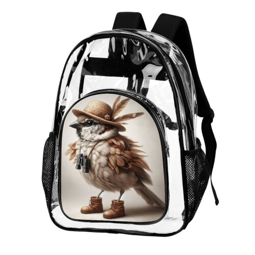 3D Printed Transparent Backpack for Comics & School – Waterproof, Multi-Functional, Back-to-School Gift 1