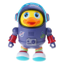 Dancing Duck Robot with Multicolor Lights and Obstacle