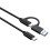 Καλώδιο προσαρμογέα USB 2 σε 1 USB3.0 USB A/C σε C συγχρονισμού δεδομένων γρήγορης 7