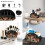 Set huse pentru scaun de birou, elastice, cu cotiere, 5 buc. 6