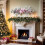 Guirlanda de Natal artificial rosa com enfeites de bolas. 7