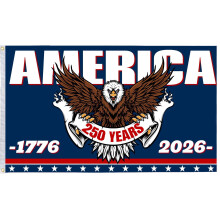 250th Anniversary USA Flag 3x5 FT, Double-Sided, 3-Ply Patriotic Decor for Outdoor, Porch, Door – Compatible with US Flag Poles
