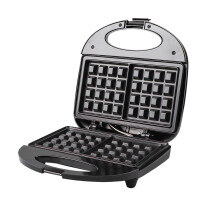 750W Mini Bread & Sandwich Maker - Non-Stick Compact Breakfast Machine, Easy to Clean for Kids & Family Household Use Black3