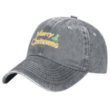 Unisex Retro Washed Christmas Hat,Merry Christmas,Adjustable Sun Hat,Perfect For Christmas New Year Celebrations