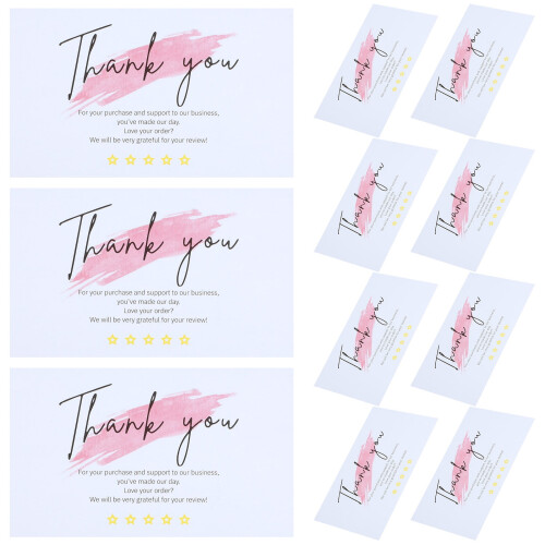 Thank You Cards Multi Colored 60 Count