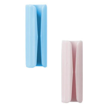 48 Pcs Sheet Holders – Bed Sheet Grippers & Clips, Compatible with Mattresses with Raised Edge, 1.81x0.59", Blue+Pink