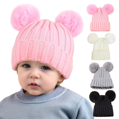 Winter beanie hat knit warm cap for toddlers