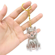 Memorial Keychain for Dog Hair,Small Acrylic Pet Fur Keepsake,2025 New DIY Pet Furs Collection Kechain,Dog Ashes Keepsake