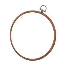8.3 inch round bamboo-style embroidery hoop