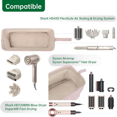 Trousse de voyage noire pour outils de coiffure 2