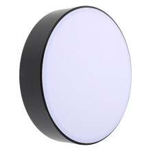 Black Plastic Flush Mount Ceiling Lamp Shade with Glare Diffuser
