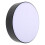 Black Plastic Flush Mount Ceiling Lamp Shade with Glare Diffuser 1
