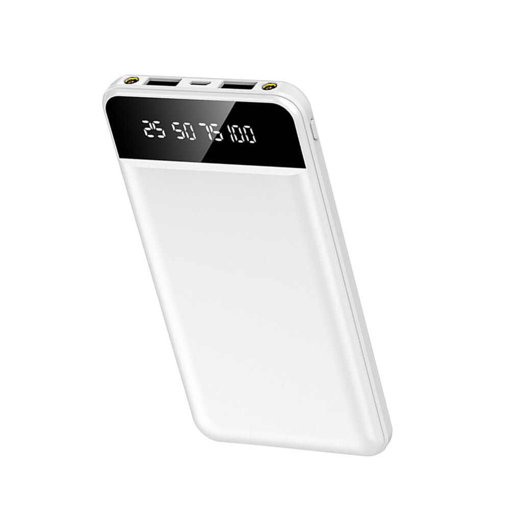 10000Mah Ultra Slim Power Bank With 2 Usb Ports, Led Flashlight & Cable Â Compatible With Iphone 15 And More 9464372740628