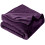 Microfiber Flannel Blanket Dark Purple 70.87x78.74 Inches 1