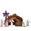 Wooden Easter Resurrection Scene Religious Decor 1