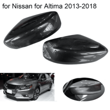 jeu de coques de rétroviseurs compatibles avec Nissan Altima 2013-2018 (style fibre de carbone)