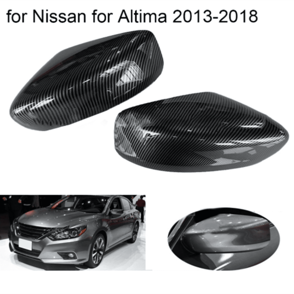 Mirror Cover Set For Nissan Altima 2013Â2018 Carbon Fiber 9558830636100