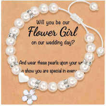 Flower Girl Proposal Bracelet Thank You Gift with Jewelry