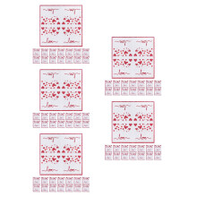 100 pcs Disposable Paper Party Napkins Love Hearts Napkins For Valentines Day Parties And Events Add Romantic Ambiance To Your Special Meal
