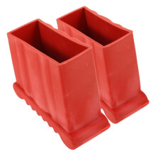Ladder Bumper Pads Red Rubber Feet Mats 2 Pcs