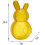 Tarro de plástico para dulces con forma de conejito, 25 cm, amarillo 3