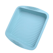 Moule à gâteau carré en silicone Bear Chocolate 8x8, antiadhésif, pour gâteaux, riz et lasagnes.