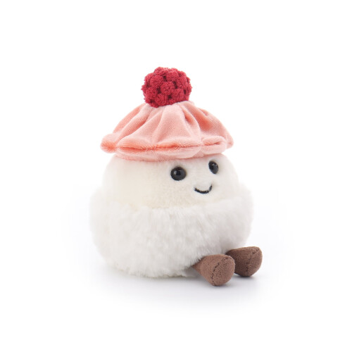 Brinquedo de pelúcia Mochi de framboesa para crianças, 10,9 cm (4,3 polegadas) 1