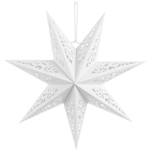 Abat-jour en papier découpé pour lampe, idéal pour les décorations de fêtes. Facile à installer. 45 cm de papier.