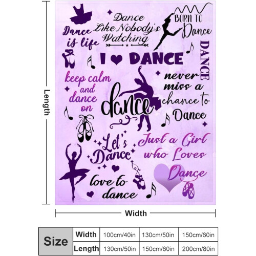 Κουβέρτα δώρων χορευτών Dance Life Flannel Fleece Throw Κουβέρτες για καναπέ, καναπέ-κρεβάτι, 1
