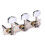 Mini Square Classical Guitar Tuning Pegs 3+3 Silver GC301D 2