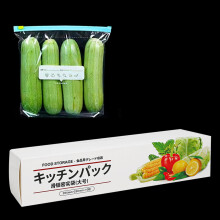 Reusable Slider Lock Sealing Storage Bags, Transparent, for Fruits/Vegetables, with Printed Labels – Compatible with Standard Refrigerator
