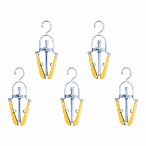 Foldable Multi-Functional Clothes Hanger with Clips, Adjustable & Space-Saving, Durable for Coats/Shirts/Pants, Travel-Friendly, 4 Colors 1