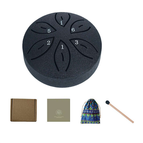 Steel Tongue Drum 3 Inch 6 Note Mini Handpan