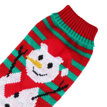 Dog Sweater Winter Holiday Soft Pet Sweater XL Snowman