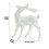 Glitter Reindeer Christmas Ornament White 2 pcs 2