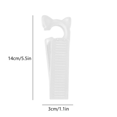 Cat-Shaped Rubber Door Stopper Wedge with Non-Slip Base 1