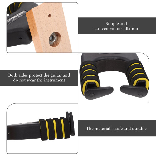 Guitar Wall Mount with Automatic Locking Hanger 6.3 Inches 2