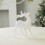 Glitter Reindeer Christmas Ornament White 2 pcs 4